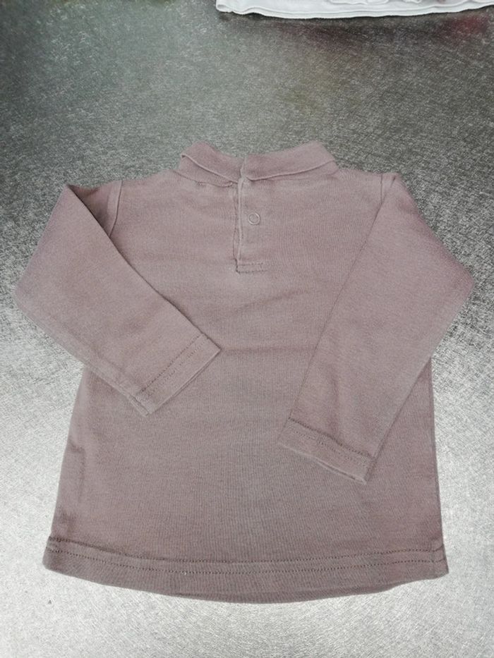 Sous pull marron 9 mois fille Kimbaloo - photo numéro 3