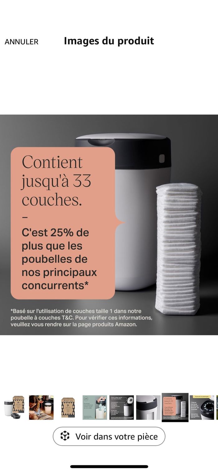 Tommee Tippee Poubelle à couches Twist & Click - photo numéro 4