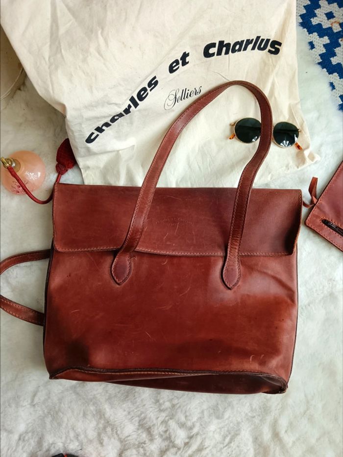 Cabas a Rabat cuir taurillon | Charles et Charlus - photo numéro 12