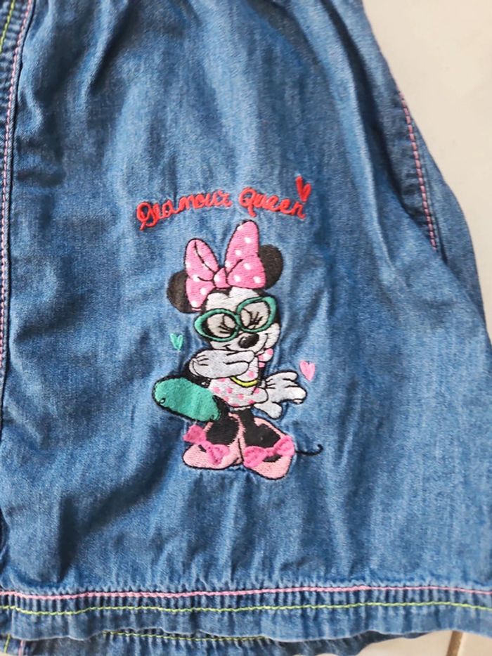 Robe en jean bébé fille Minnie - photo numéro 4