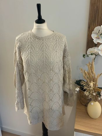 Pull long crochet taille 40/42