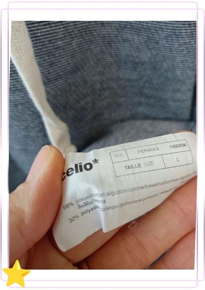 Pull sweat capuche bleu Celio L - photo numéro 9