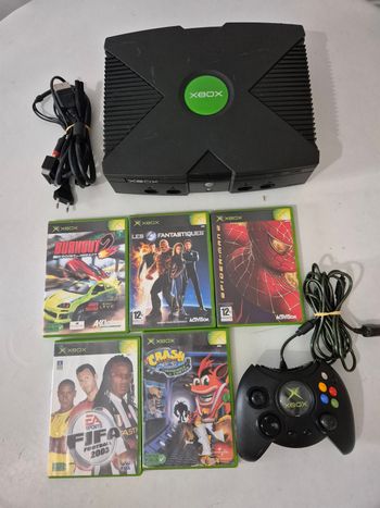 Console xbox originale 1ere génération et jeux