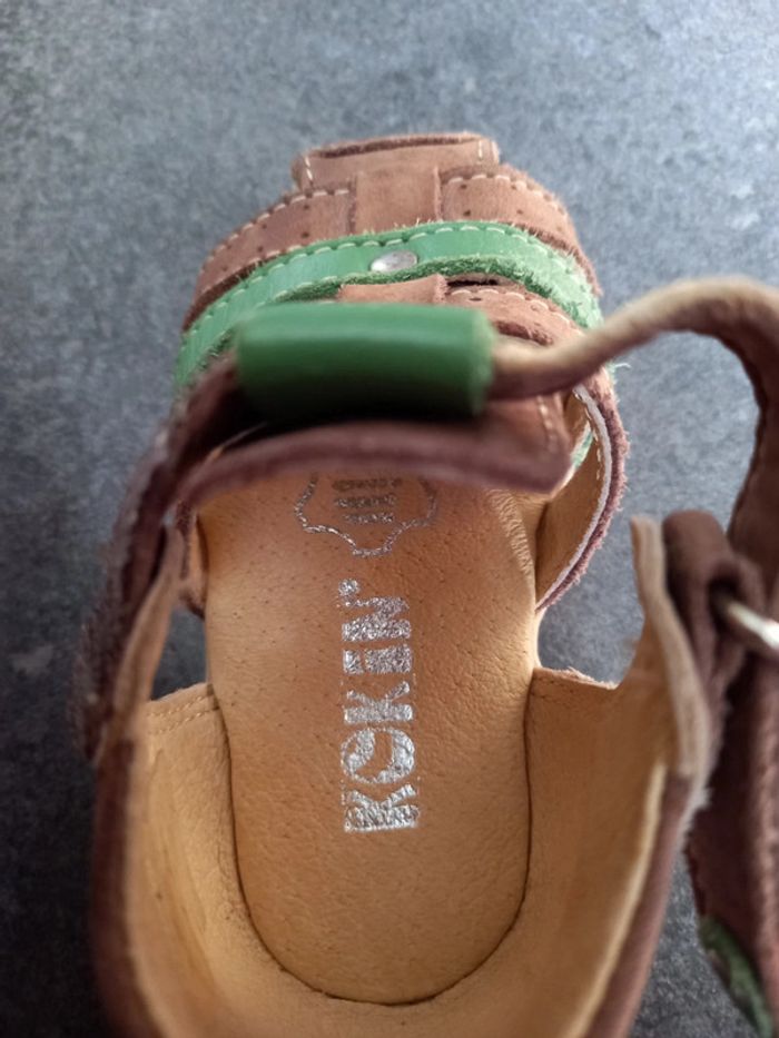 Sandalettes montantes en cuir - photo numéro 7