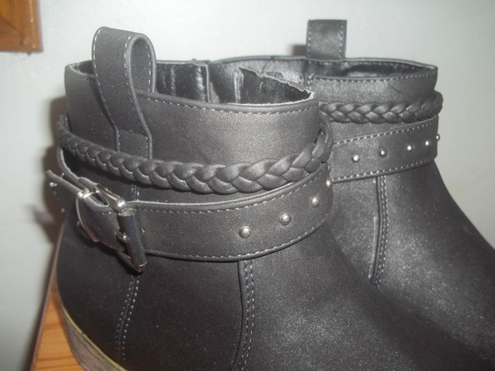Boots lanières noires Creeks 39 - photo numéro 4