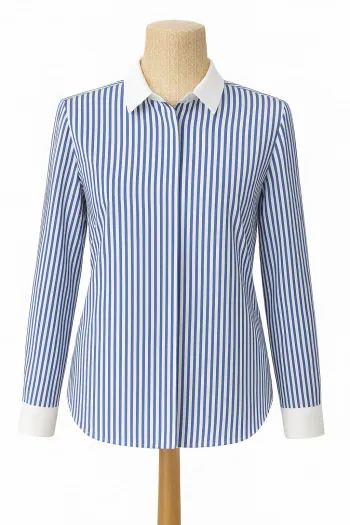 Chemise Capsule bleu blanche femme Taille M Neuf