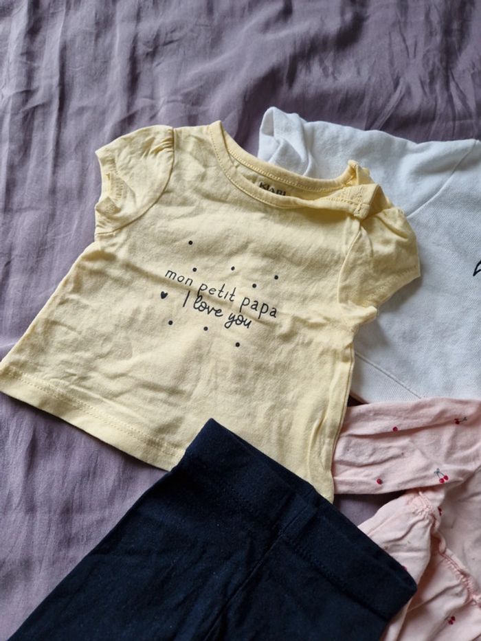 Lot 4 articles filles 1 mois - photo numéro 2