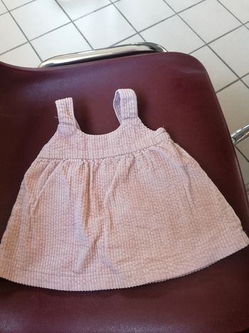 Robe rose sablé beige