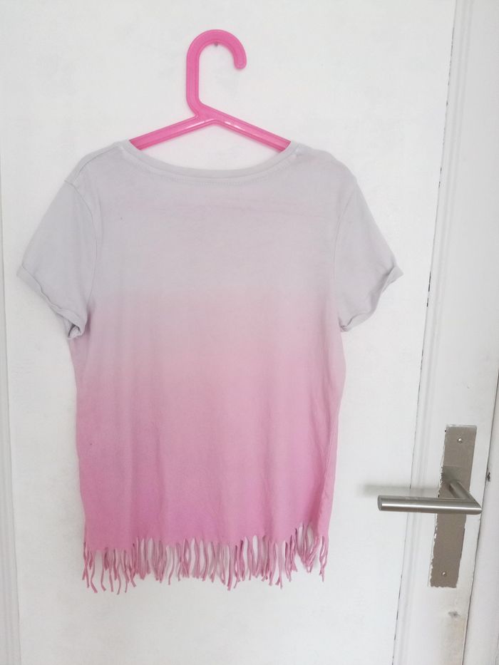 T-shirt gris rose Taille 12 ans - photo numéro 2