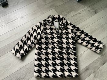 Manteau fille pied de poule