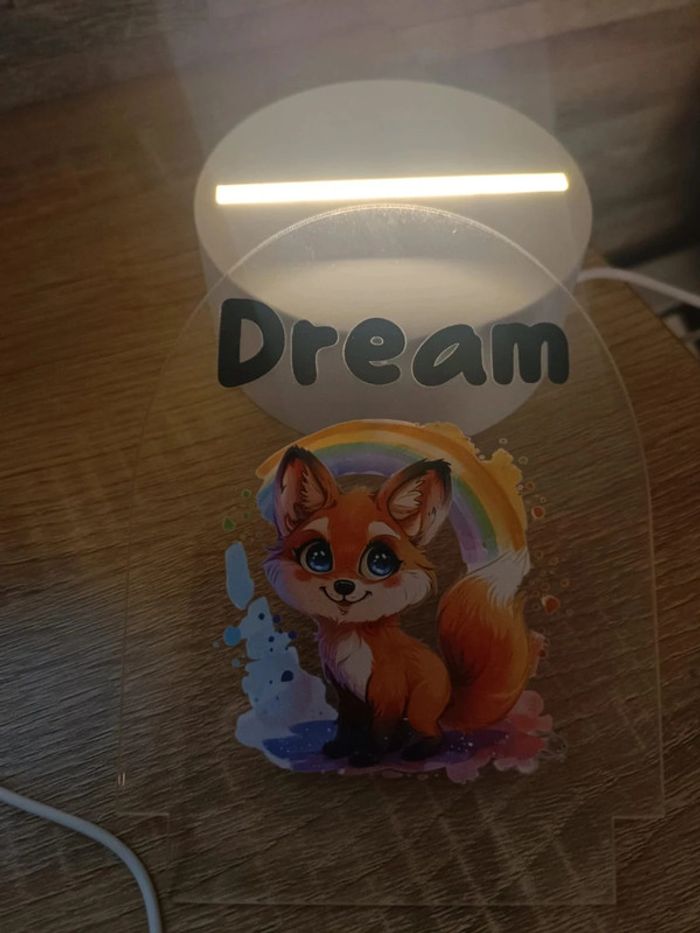 Veilleuse enfant thème renard "dream" - photo numéro 2