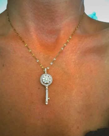 F65 collier chaîne acier inoxydable ajustable doré tendance