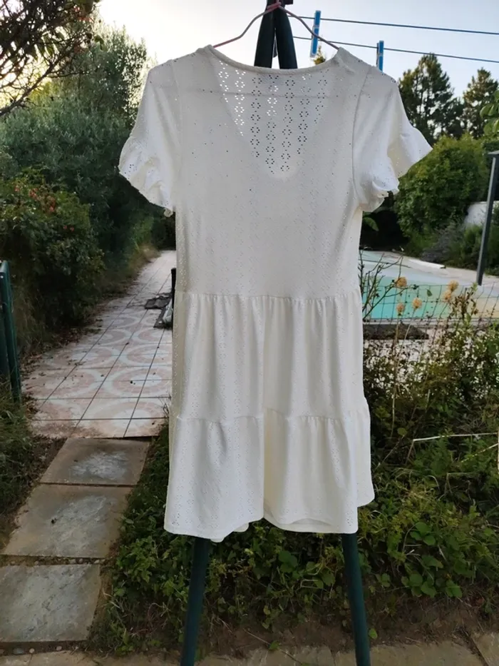 Robe blanc crème Jennyfer taille L - photo numéro 6