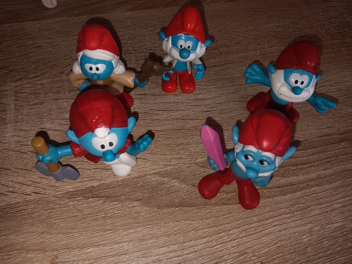 Lot de 5 schtroumpf
