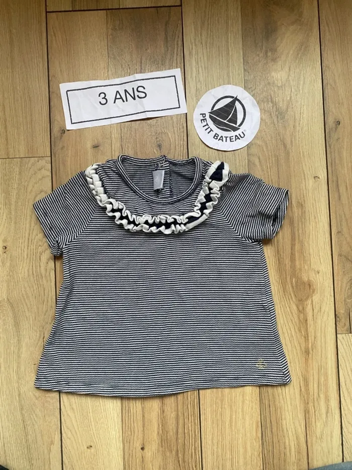 T shirt marinière ete petit bateau