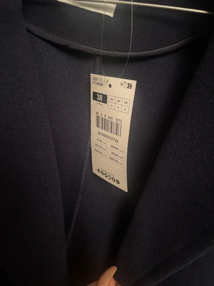 Manteau bleu marine - photo numéro 3