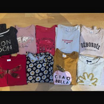 Lot de tee shirts fille