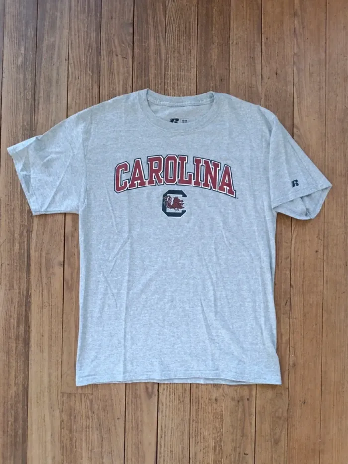 T-shirt universitaire Carolina manches courtes Russell - M