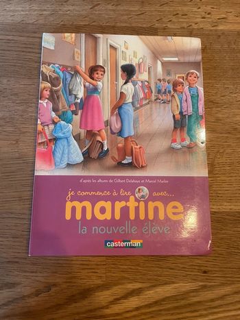 Livre Je commence à lire avec Martine la nouvelle élève