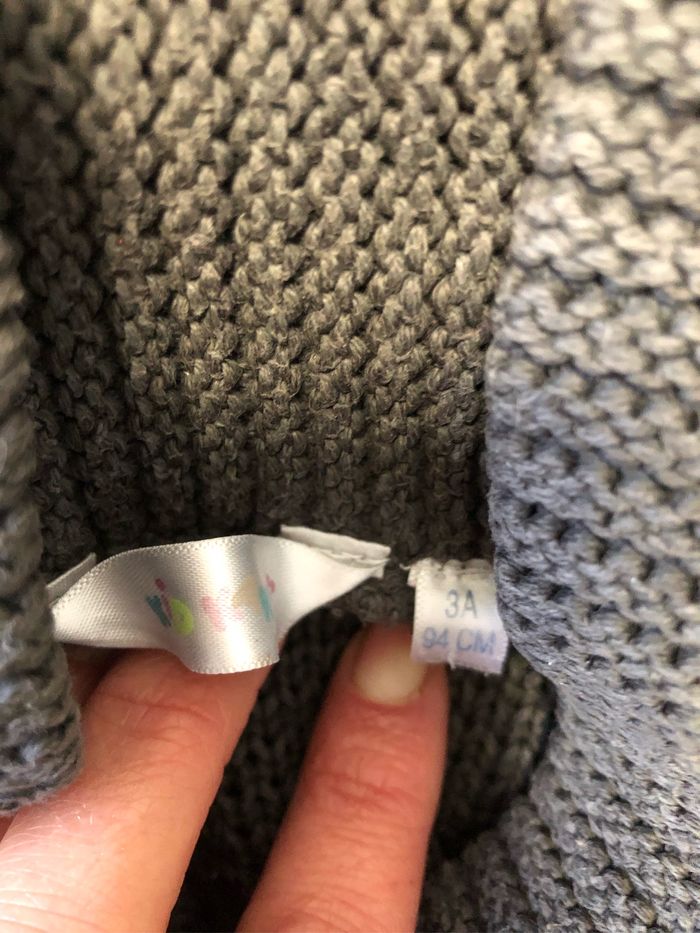 Pull à zip type camionneur gris 3 ans 94 cm - photo numéro 3