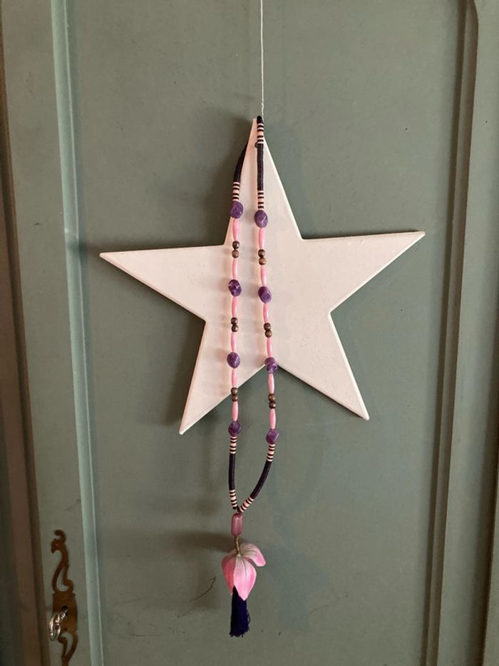 Collier rose et violet - photo numéro 3