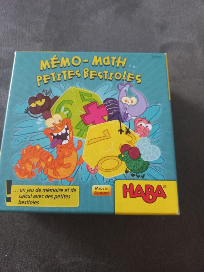 Jeu mémo maths petites bestioles haba
