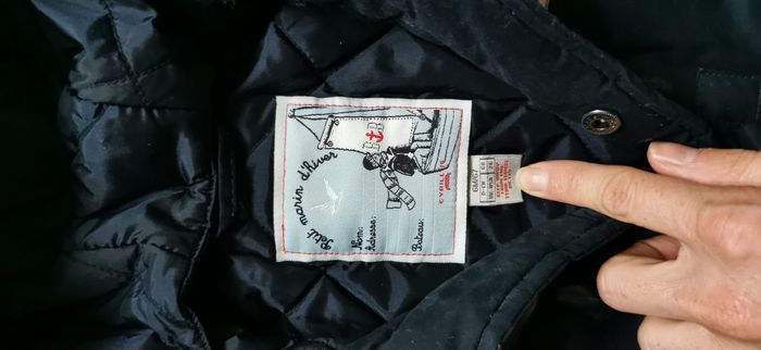 Manteau bleu marine bébé - photo numéro 2