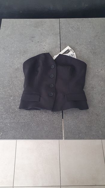 Bustier noir neuf en S