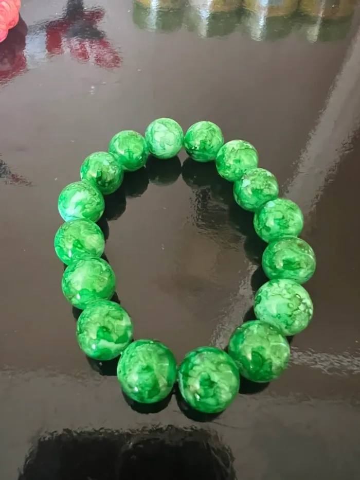 Lot de 7 Bracelets en Pierres Colorées 8mm – Style Cosmique – Porte-Bonheur - photo numéro 3