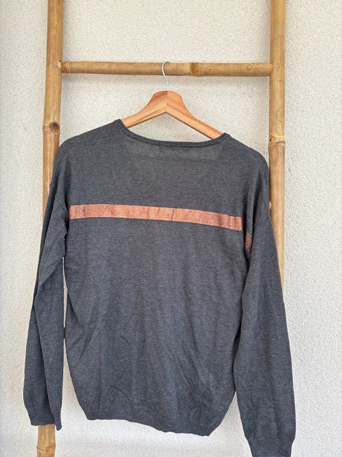 pull fin gris foncé et bronze KOOKAI - photo numéro 5