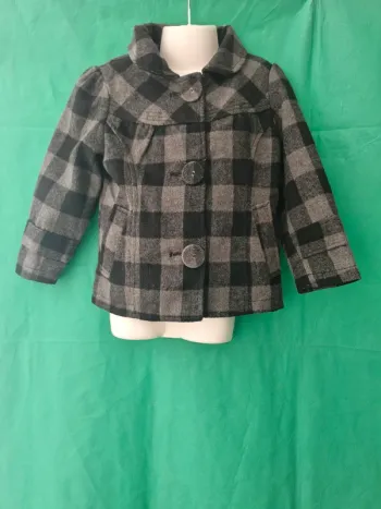 Manteau à carreaux 5 ans Sans marque