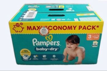 Couches Pampers baby-dry taille 3
