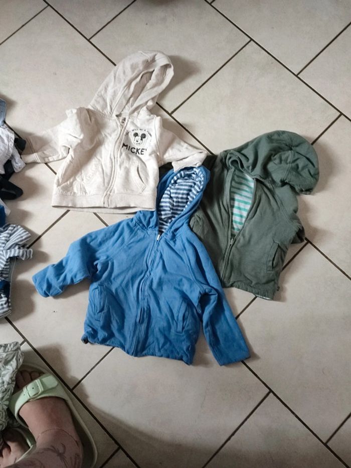 Lot veste réversible