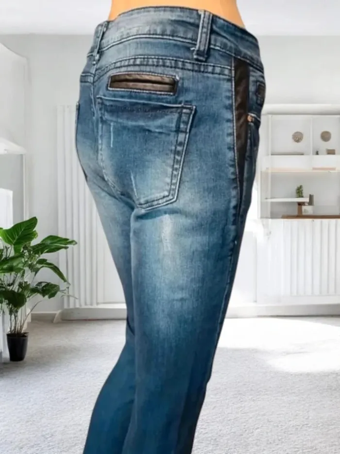 Jean Azerty paris ,coupe slim ,taille basse ,texture stretch - photo numéro 6