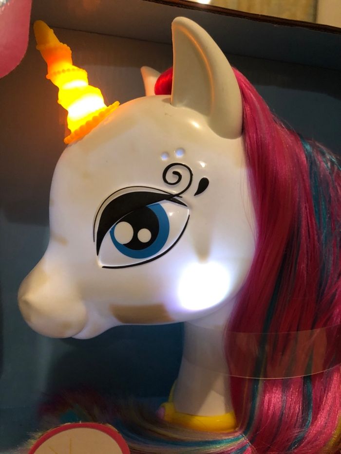 Tête à coiffer licorne interactive lexibook - photo numéro 2