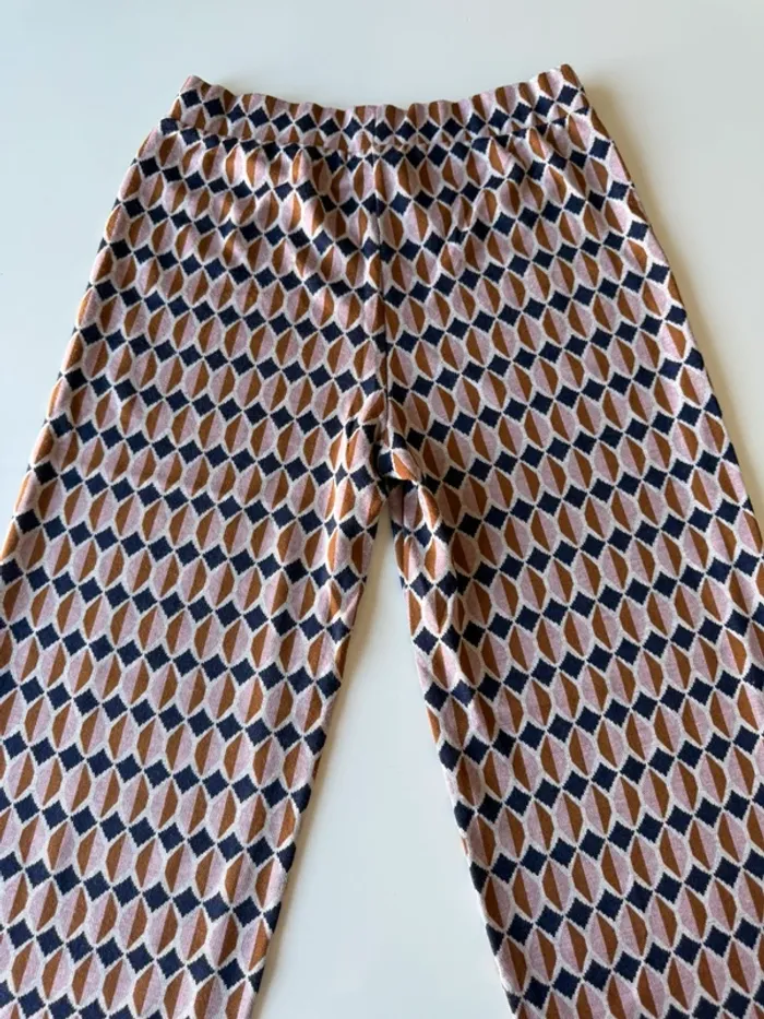 Pantalon fluide imprimé vintage benetton - photo numéro 7