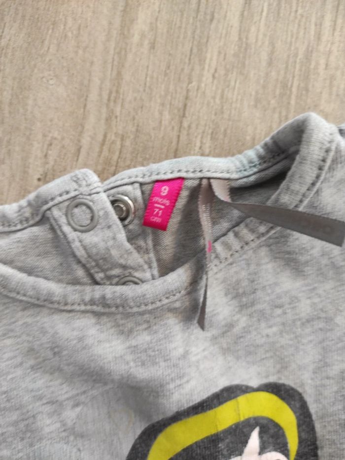 Ensemble fille 9 mois legging et t-shirt manches longues - photo numéro 4