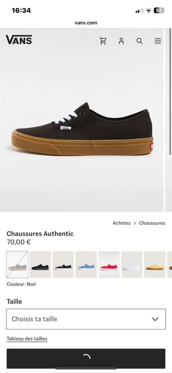 Vans taille 38 femme