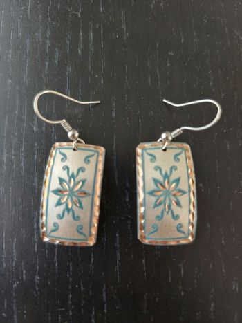 Paire de boucles d'oreilles artisanales tunisiennes