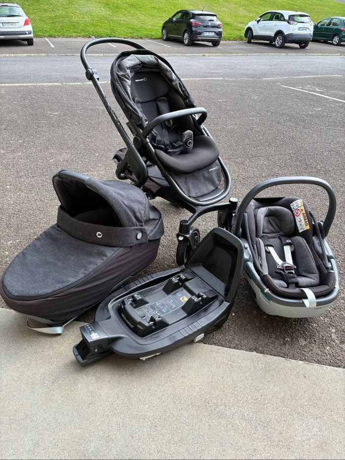 Poussette trio isofix tout terrain