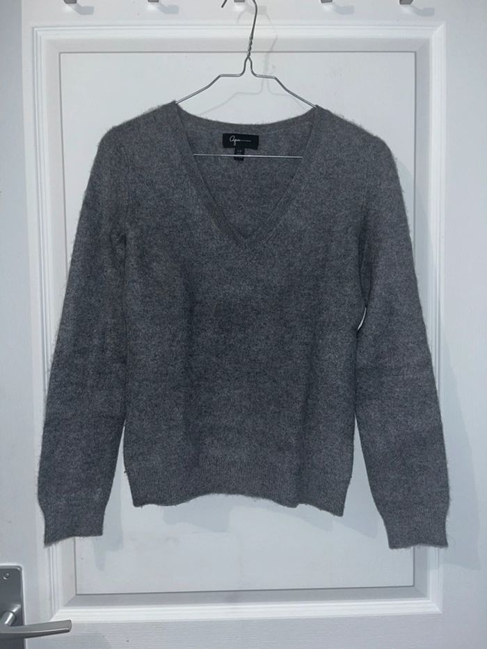 Pull en cachemire gris, taille XS