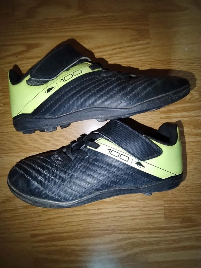Chaussures de football enfant a scratch taille 31 - photo numéro 4