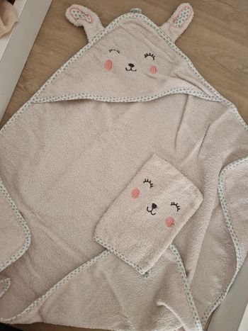Cape de bain + gant