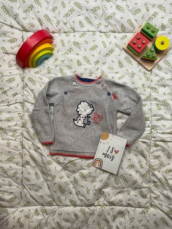 pull gris chiné sergent major 18 mois