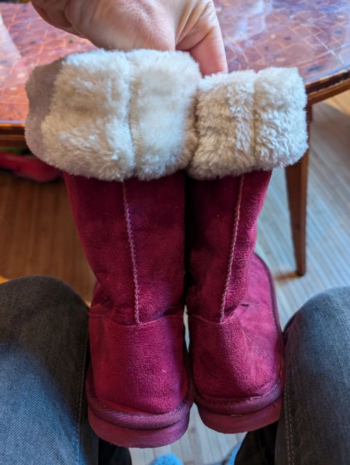 Bottes 40 a 40,5 rouge hiver super confortables - photo numéro 3