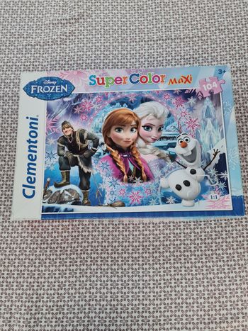 Puzzle maxi taille 104 pièces Disney La reine des neiges Clementoni
