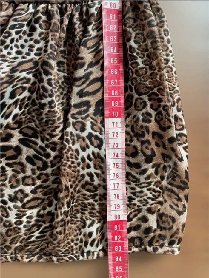 Robe fluide évasée à motifs léopard automne ou été - photo numéro 7