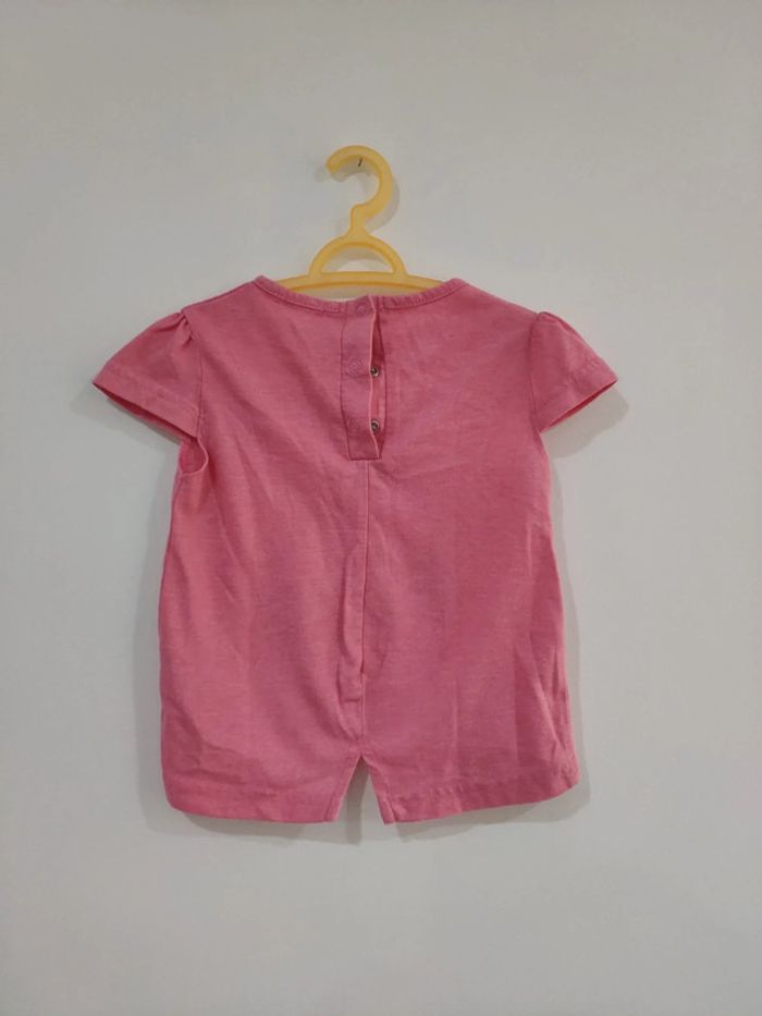 T shirt été léger rose chat ananas - photo numéro 2