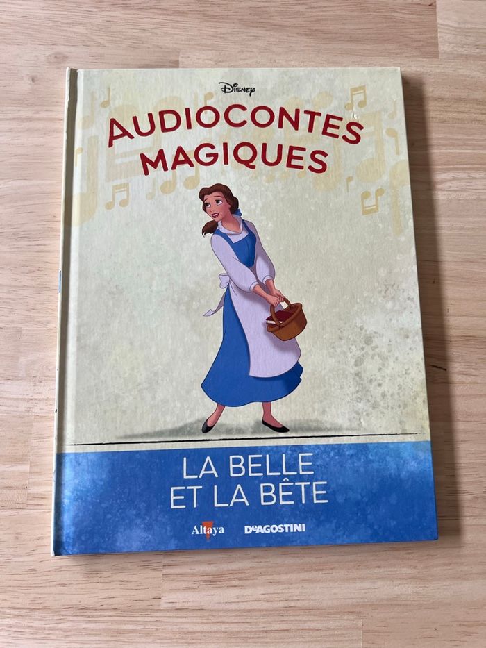Livre Disney Audiocontes Magiques n°13 – La Belle et la Bête – Bon État (Sans Figurines)