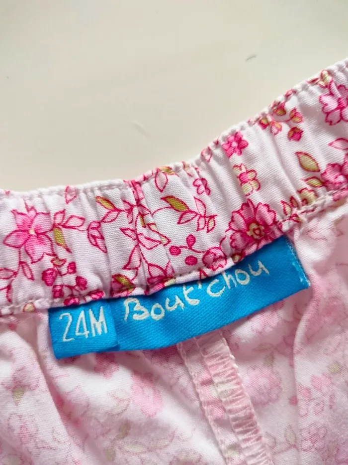 Pantalons fleurs Bout'chou 24mois - photo numéro 2